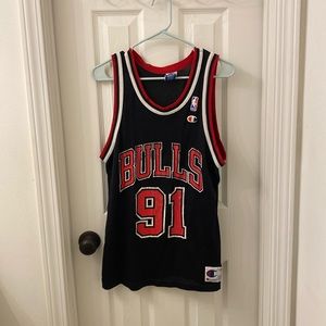 90’s Chicago Bulls Thrashed Dennis Rodman Jersey